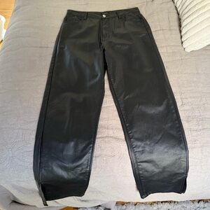 Nasty Gal Black Leather Pants